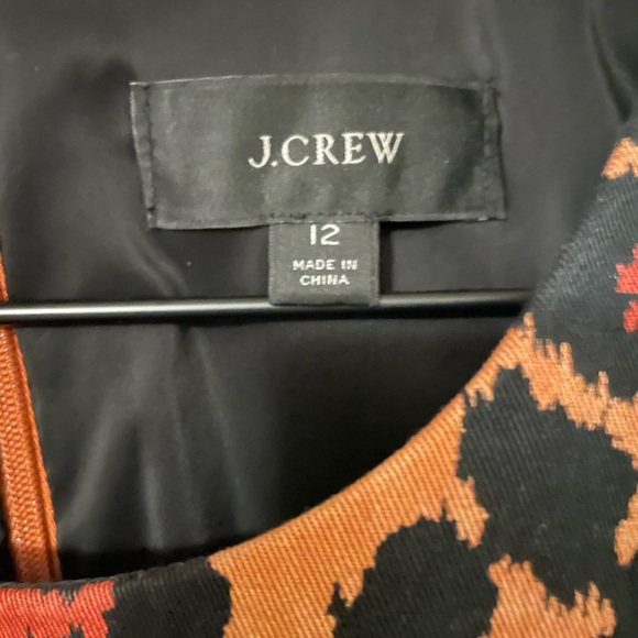 J. Crew Leopard Print Dress size 12 - Picture 4 of 6
